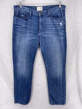 MCGUIRE Mrs Robinson Distressed Blue Denim Boyfriend Jeans Women’s Size 31